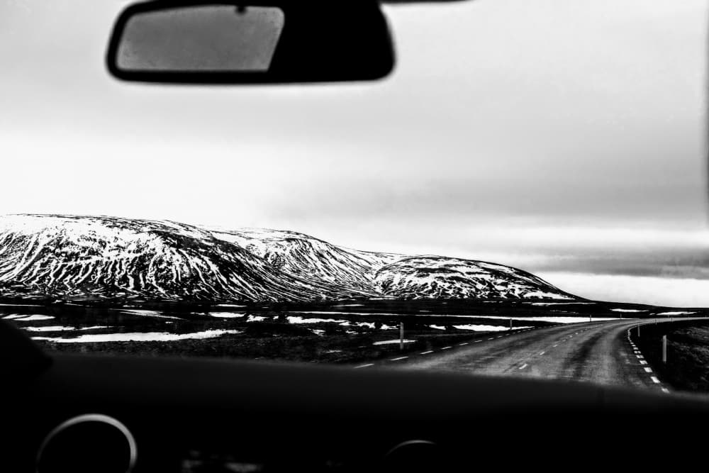 Winding Winter Road by Elizabeth Allen — canvas wall art