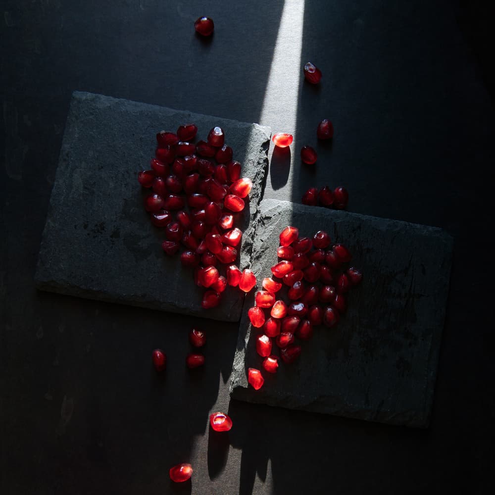 Broken Pomegranate Heart by Aidong Ning — canvas wall art
