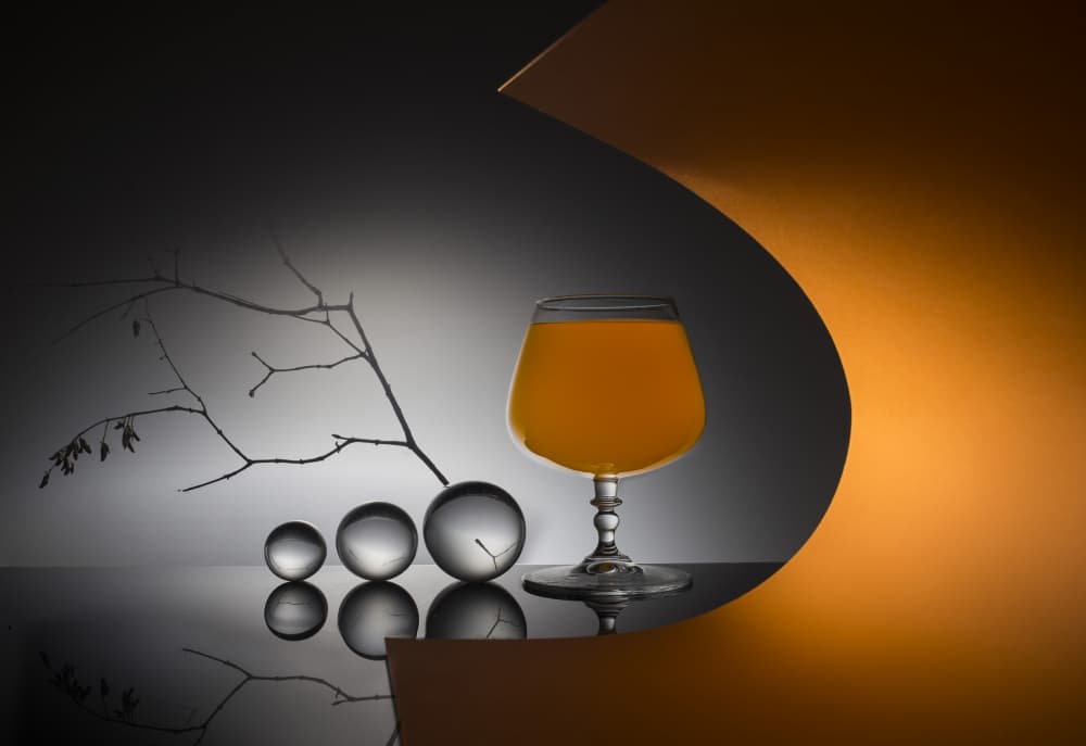 Modern Amber Still Life by Evgeniy Popov — canvas wall art
