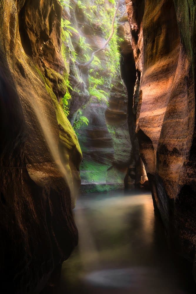 Green Canyon Light by Yan Zhang — canvas wall art