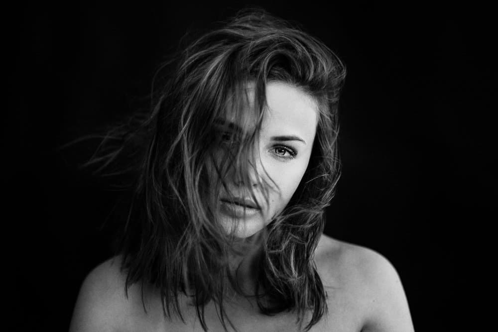 Dramatic Hair Portrait by Martin Krystynek MQEP — canvas wall art