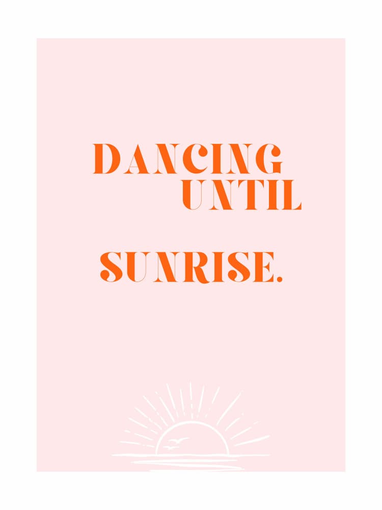 Dancing Until Sunrise by Ohkimiko — canvas wall art