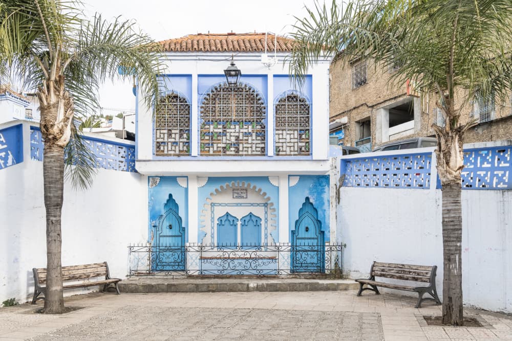Chefchaouen Blue Architecture by Photolovers — canvas wall art