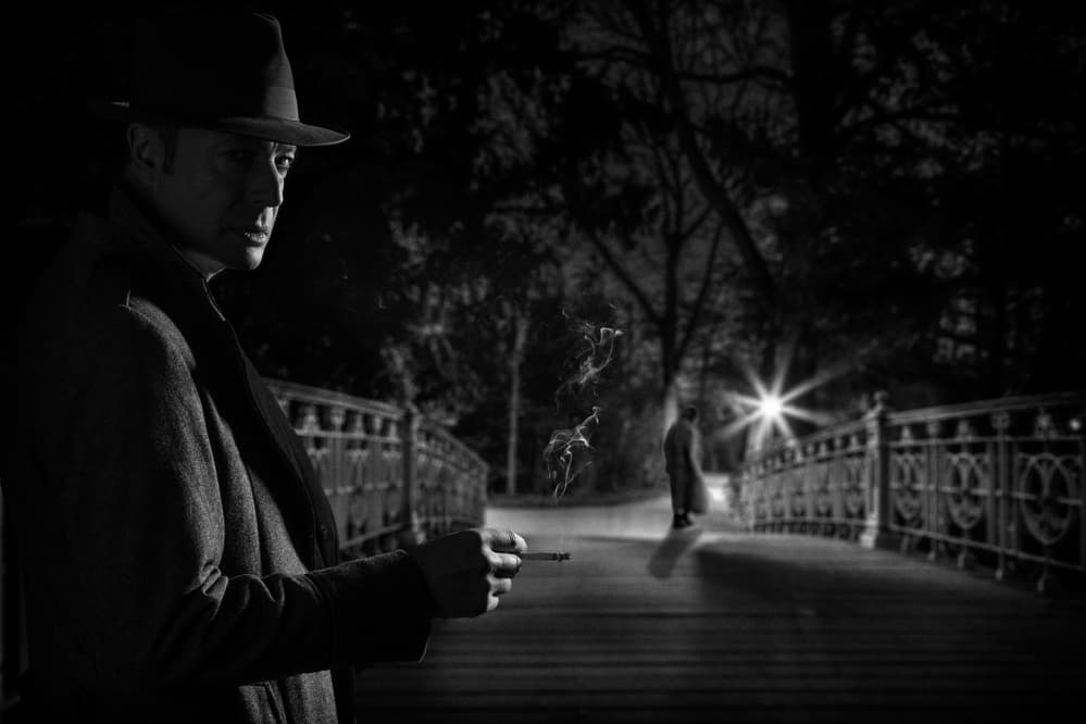Noir Night Smoker by Tom Baetsen - xlix.nl — canvas wall art
