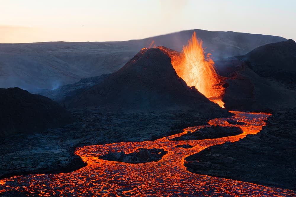 Volcanic Lava Flow by Þorsteinn H. Ingibergsson — canvas wall art