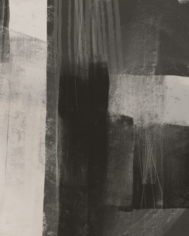 Monochrome Abstract Textures by MANSI SAXENA — canvas wall art