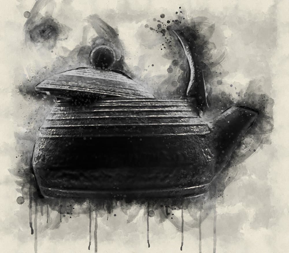 Rustic Japanese Teapot by Razvan Bulus — canvas wall art