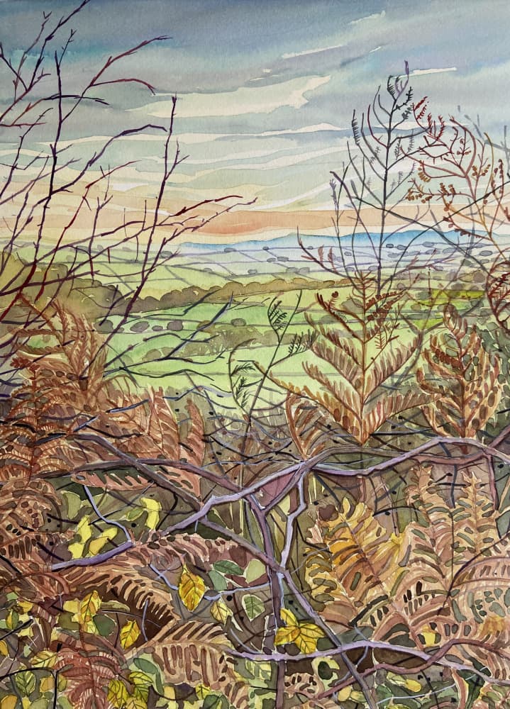 Winter Fields View by Luisa Millicent — canvas wall art