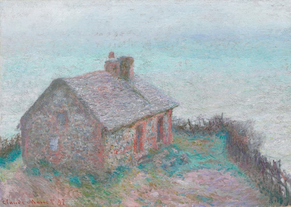 The Customs House At Varengeville (1897) by Claude Monet — canvas wall art
