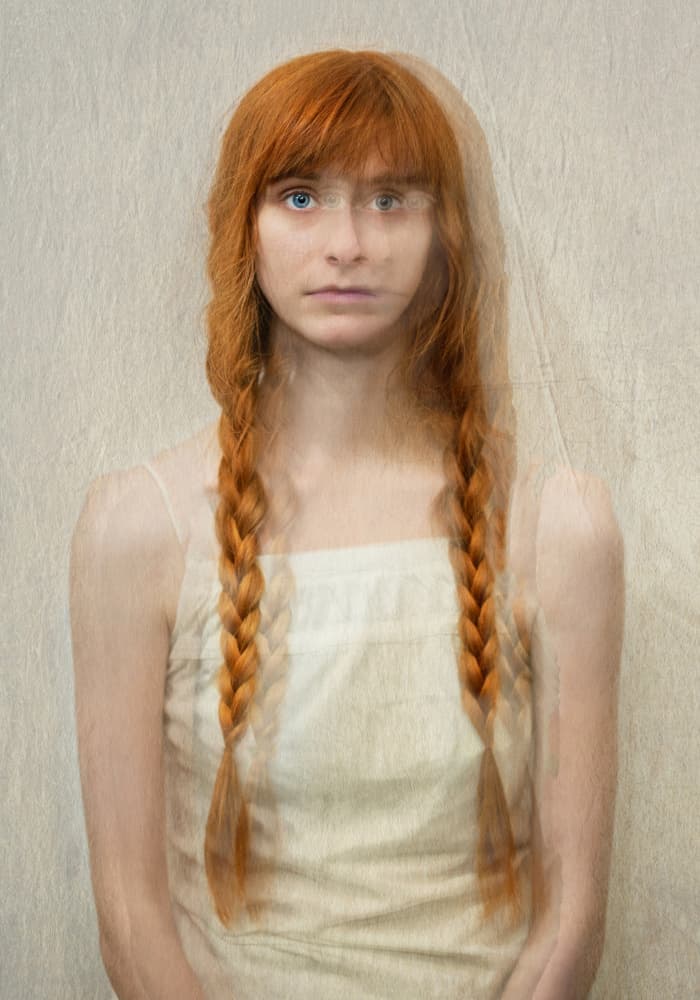 Ethereal Redhead Portrait by Joanna Ras — canvas wall art