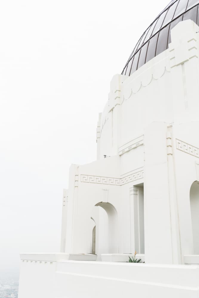 White Art Deco Observatory by Bethany Young — canvas wall art