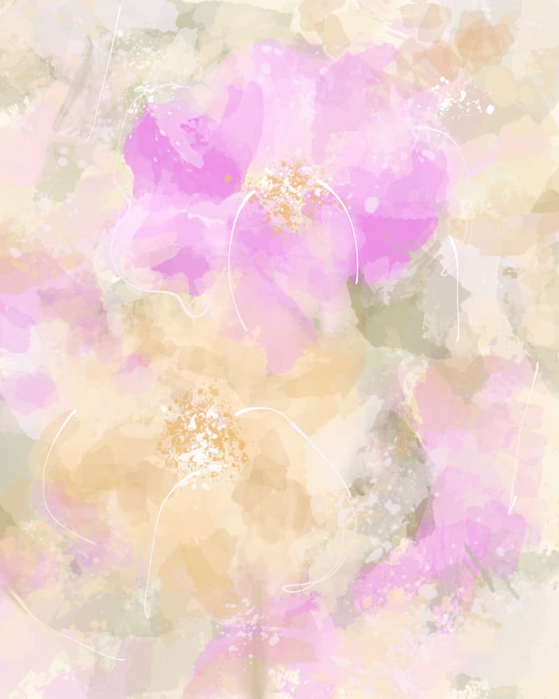 Soft Watercolor Blooms by Sannel Larson — canvas wall art