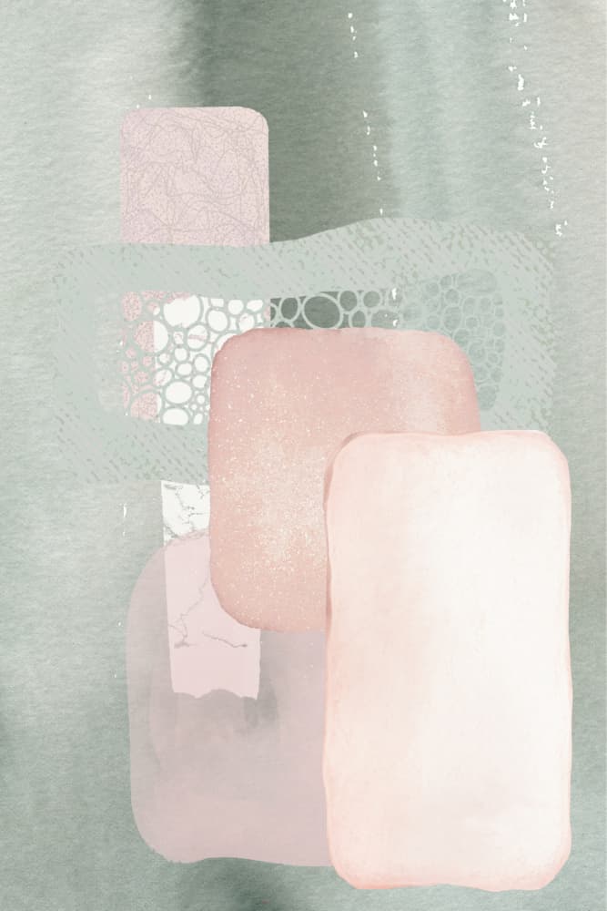 Soft Geometric Abstraction by Sally Ann Moss — canvas wall art