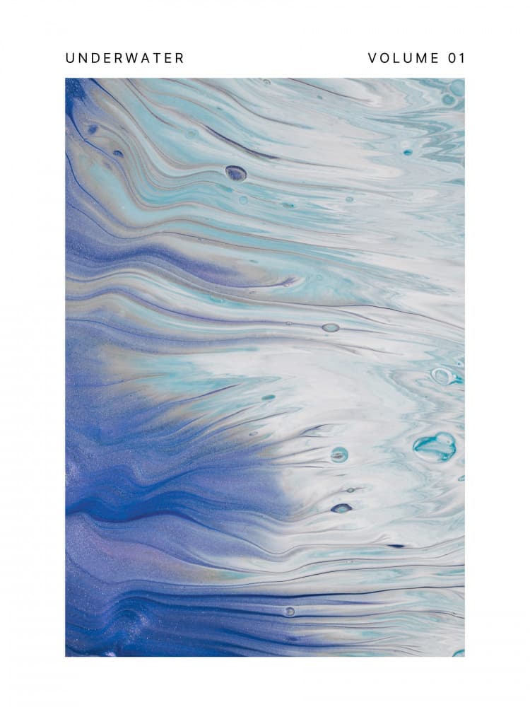 Fluid Water Abstract by Marianne Bassil — canvas wall art