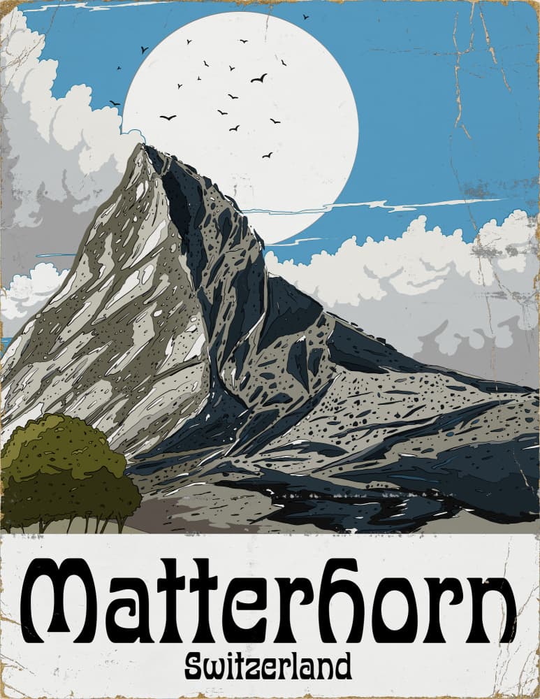 Majestic Matterhorn Switzerland by Nicholas — canvas wall art