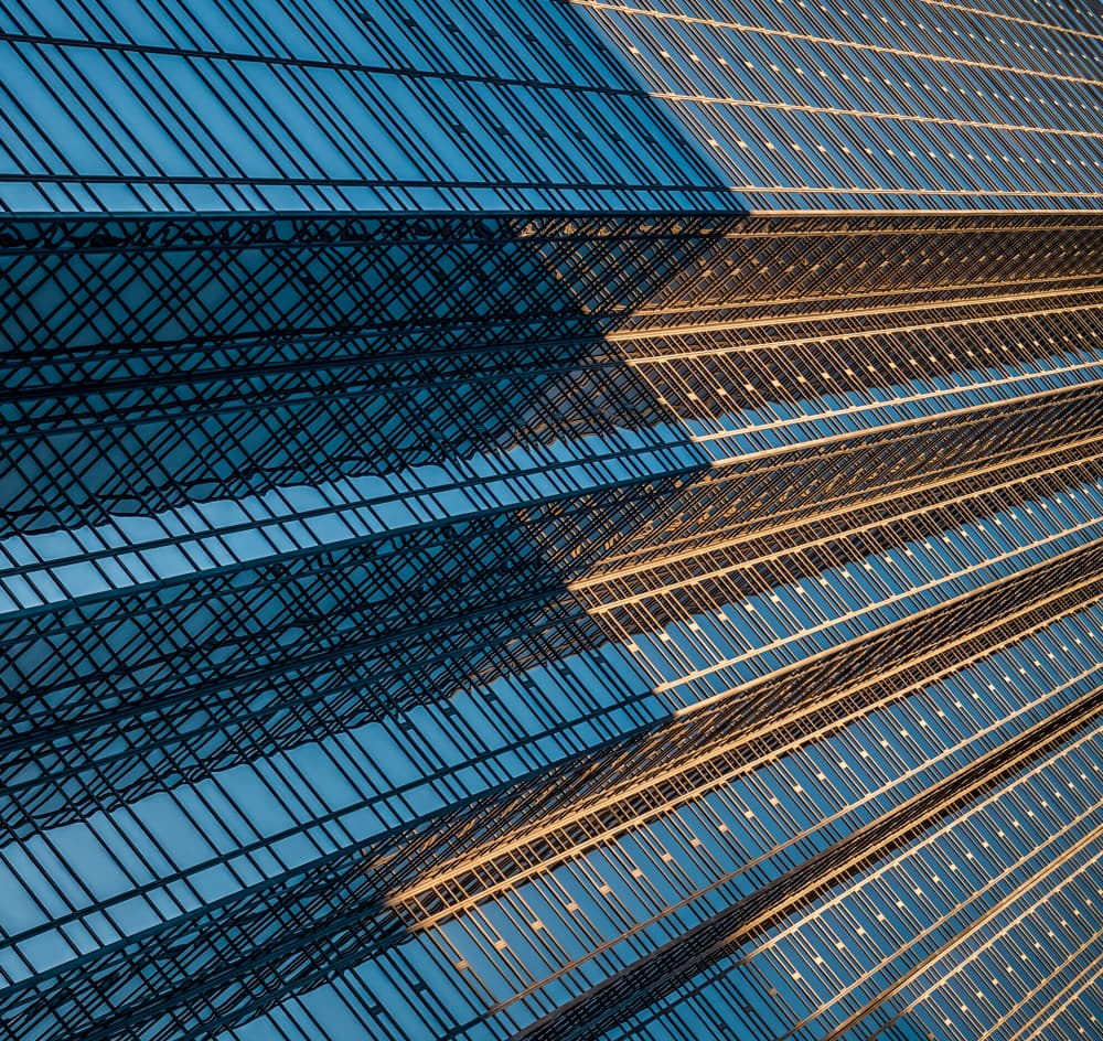 Sunlit Building Geometry by Rob Darby — canvas wall art