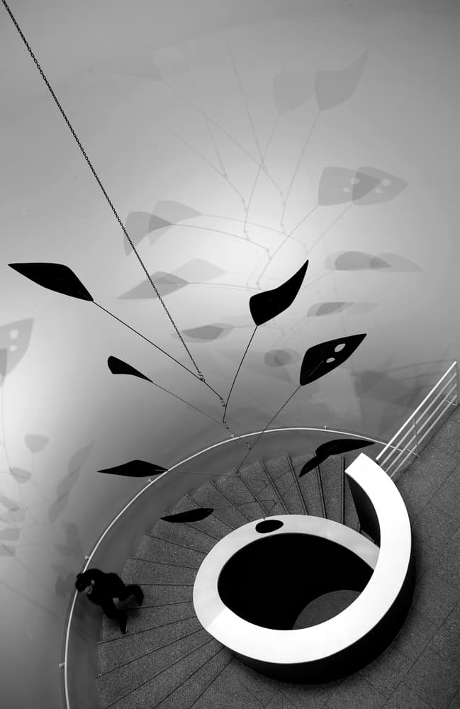 Geometric Staircase Mobile by Fernando Alves — canvas wall art