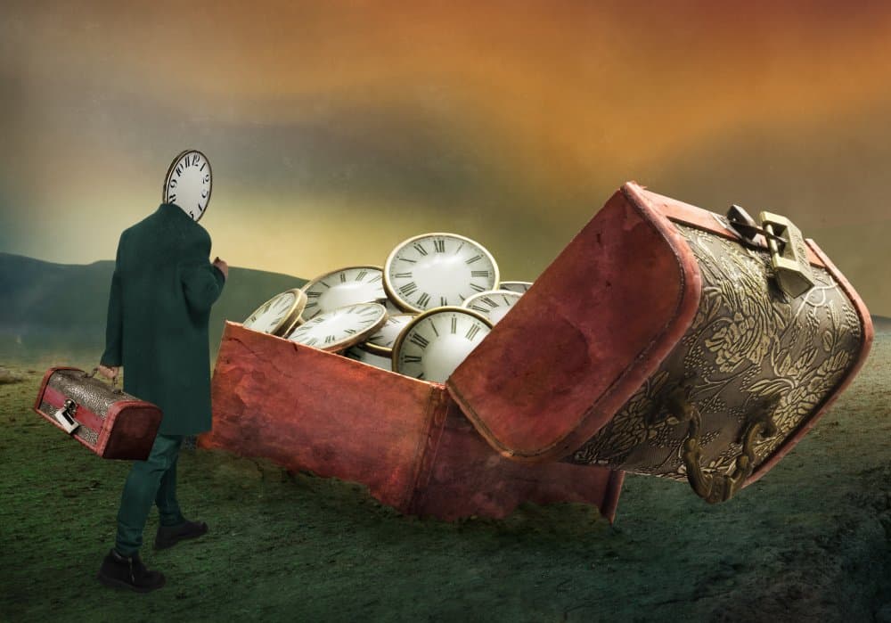 Surreal Time Traveler by Biao Huang — canvas wall art
