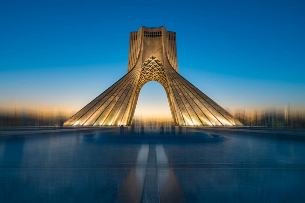 Azadi Tower Sunset by Irene Wu — canvas wall art