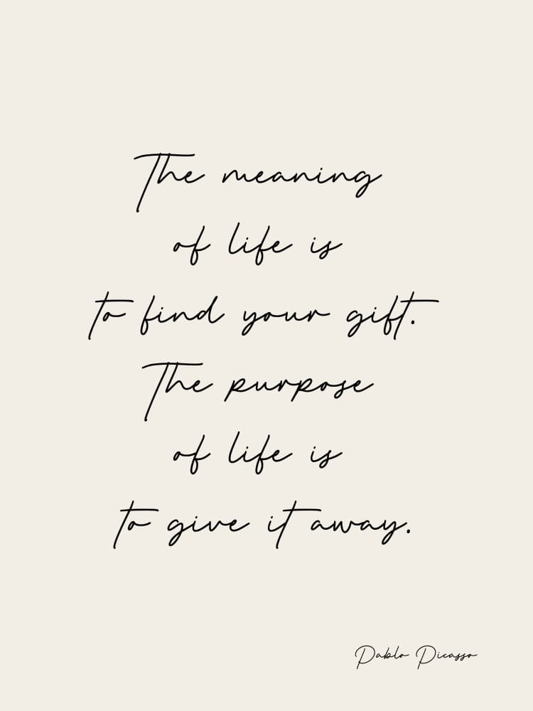 Meaning of life by Ohkimiko — canvas wall art
