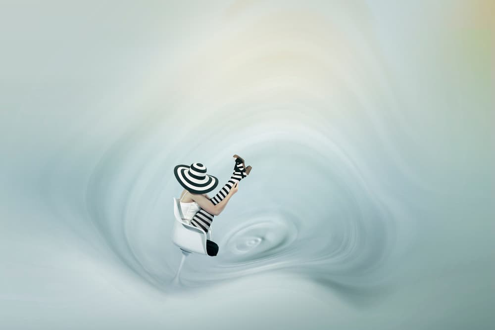 Striped Hat Whimsy by Christine von Diepenbroek — canvas wall art
