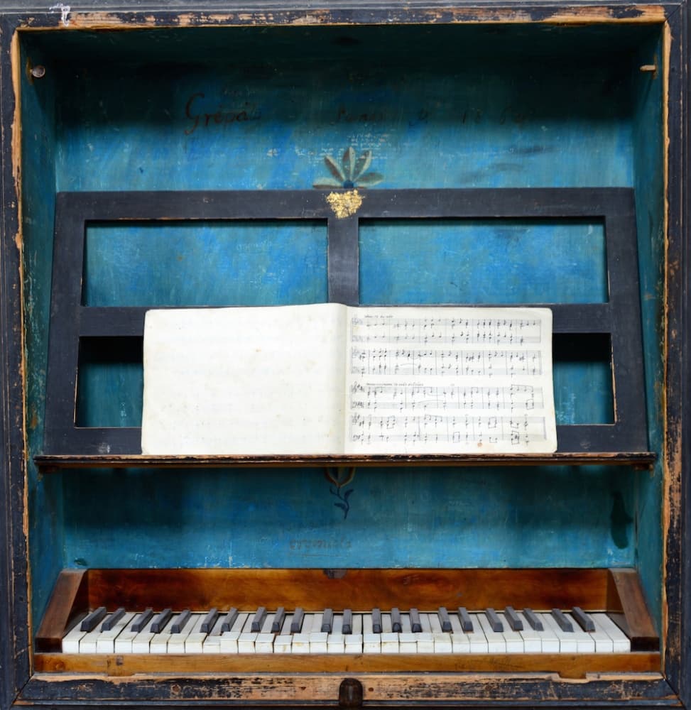 Vintage Blue Organ by Dirim Nasuh — canvas wall art