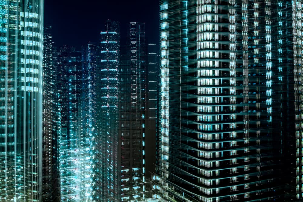 Electric City Night by Sasaki Makoto — canvas wall art