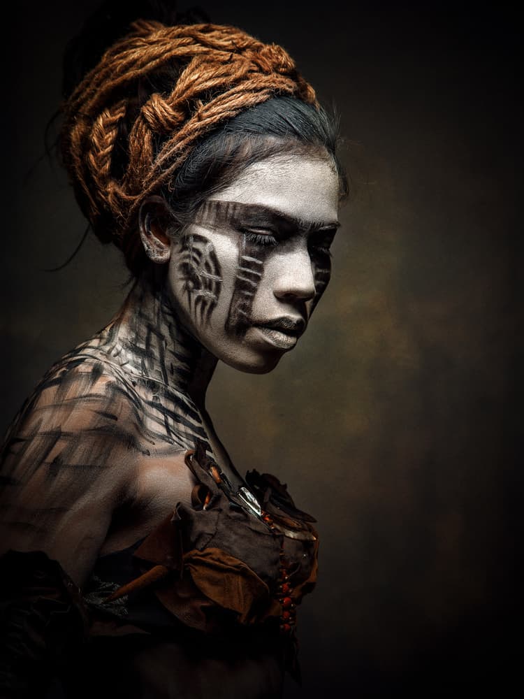 Tribal Painted Portrait