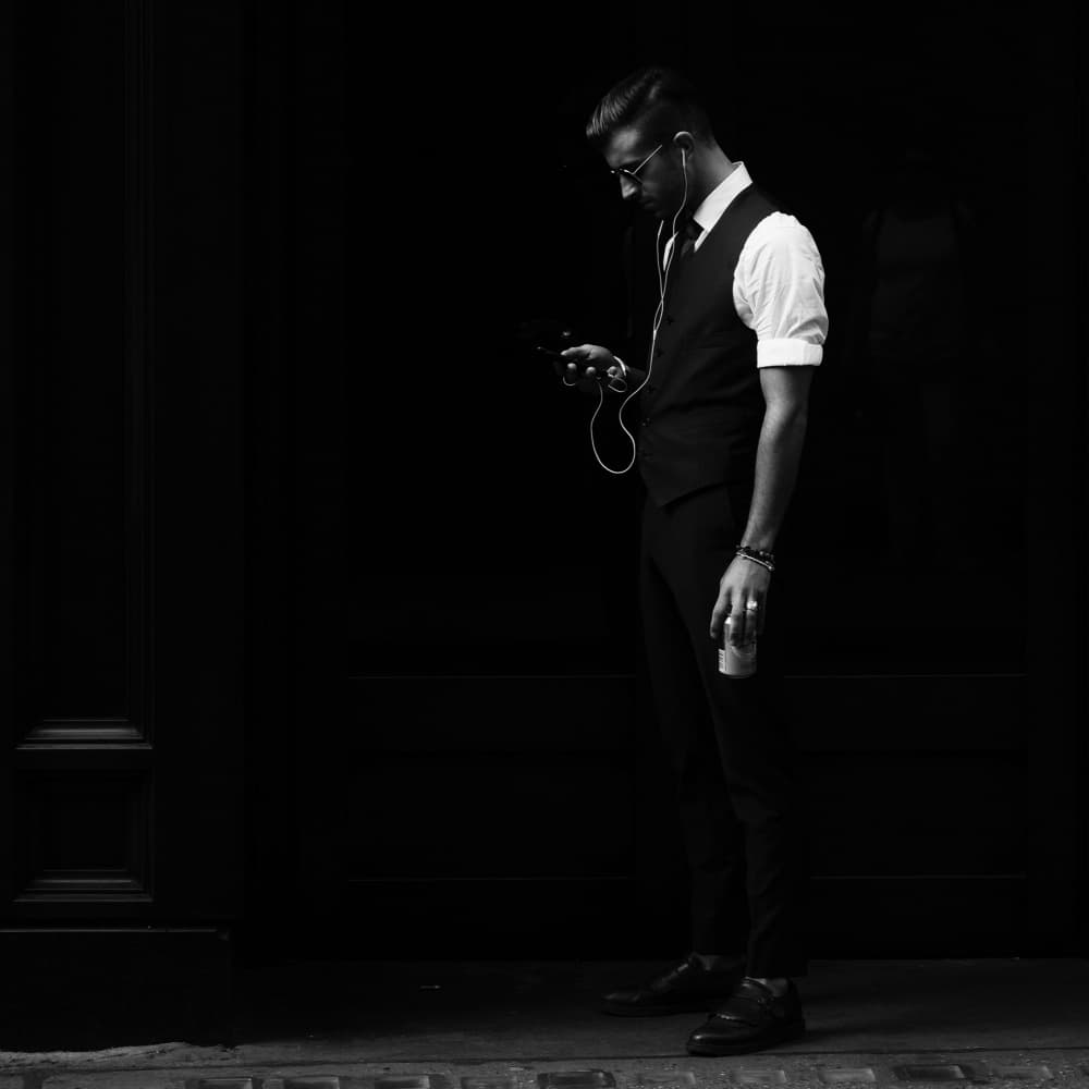 Dapper Man Focused by Hans Van Dongen — canvas wall art