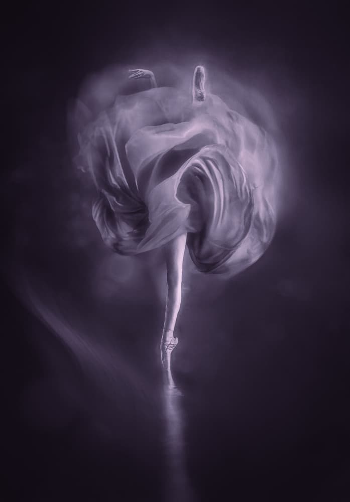 Ethereal Ballet Dance by Mia Meng — canvas wall art