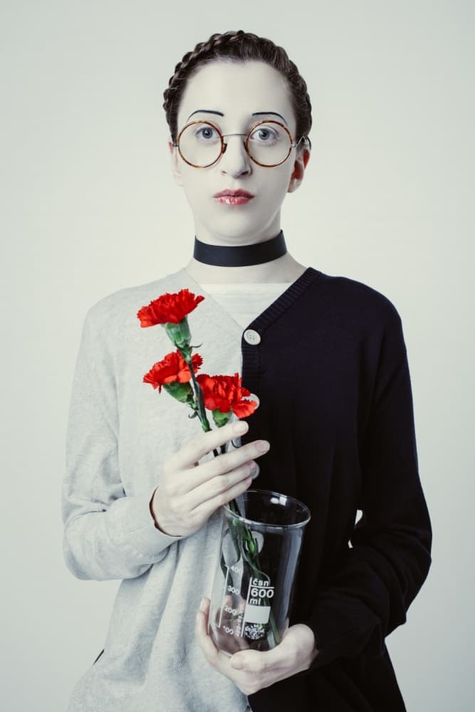 Modern Science Flower Portrait by Photographer — canvas wall art