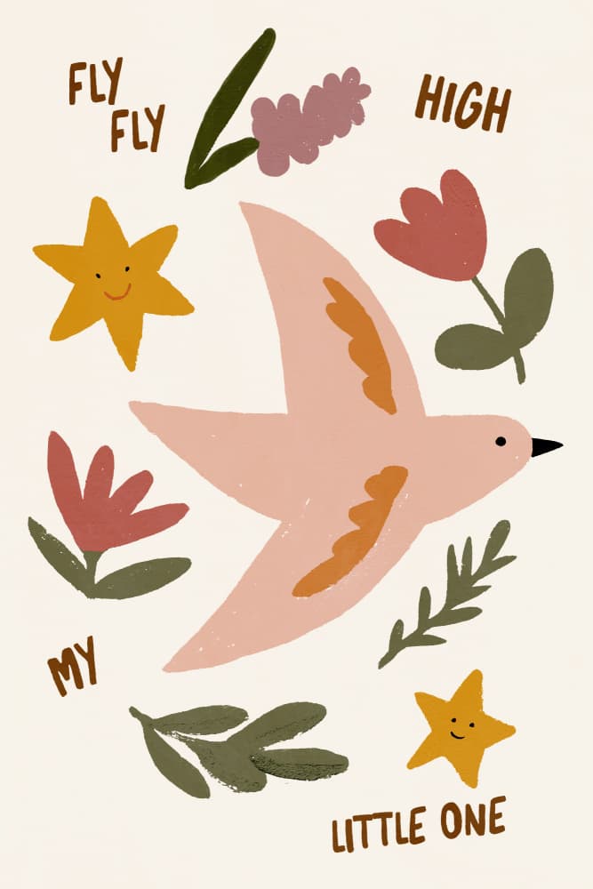 Flyflyhigh by Treechild — canvas wall art