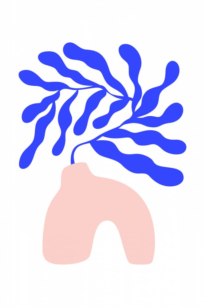 Blue Arch Plant by jay stanley — canvas wall art