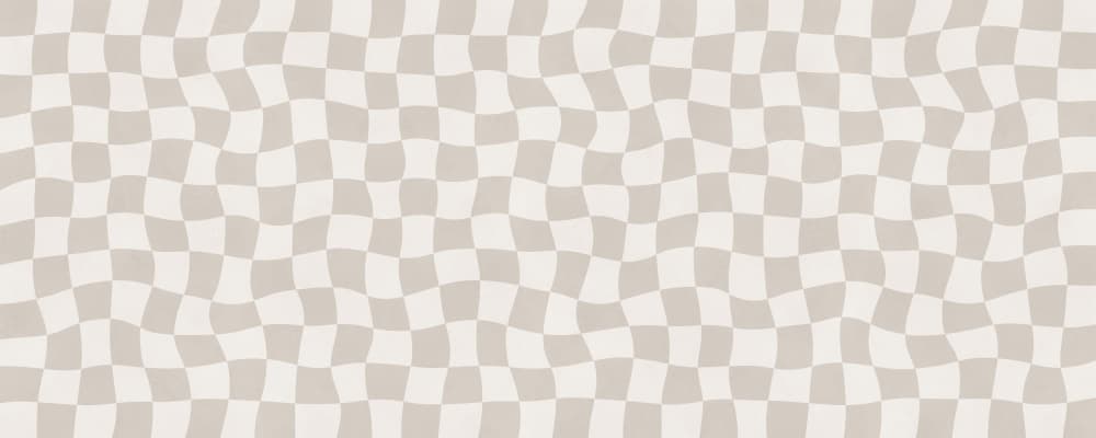 Wavy Neutral Checkerboard by Vitor Costa — canvas wall art