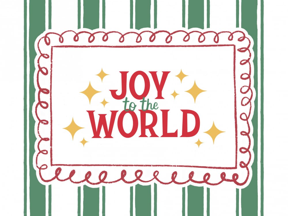 Joy to the World by Jolly and Dash — canvas wall art