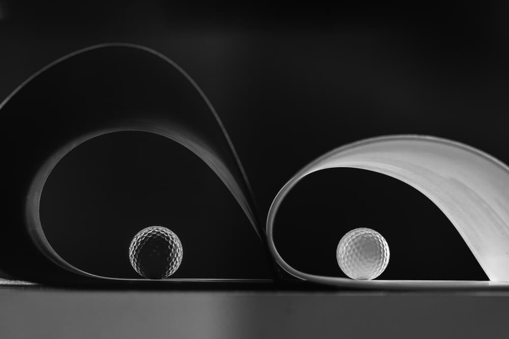 Elegant Golf Spheres by Olavo Azevedo — canvas wall art