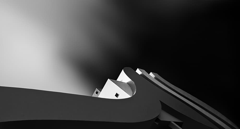 Abstract Architectural Curves by willem — canvas wall art