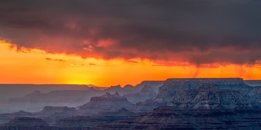 Dramatic Canyon Sunset by John Fan — canvas wall art