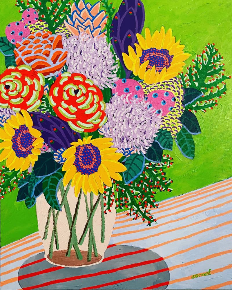 Flowers 8 by Sue Graef — canvas wall art