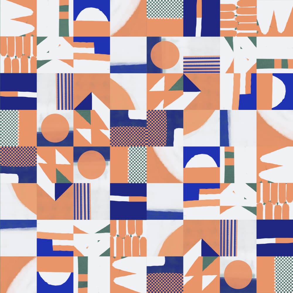 Modern Abstract Shapes by Little Dean — canvas wall art