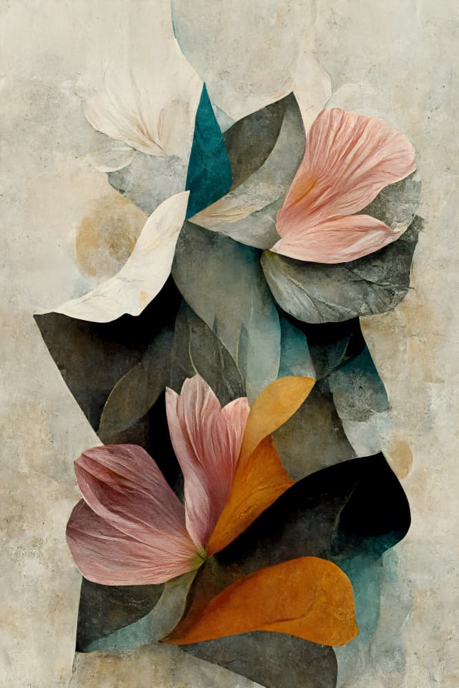 Floral Harmony by Treechild — canvas wall art