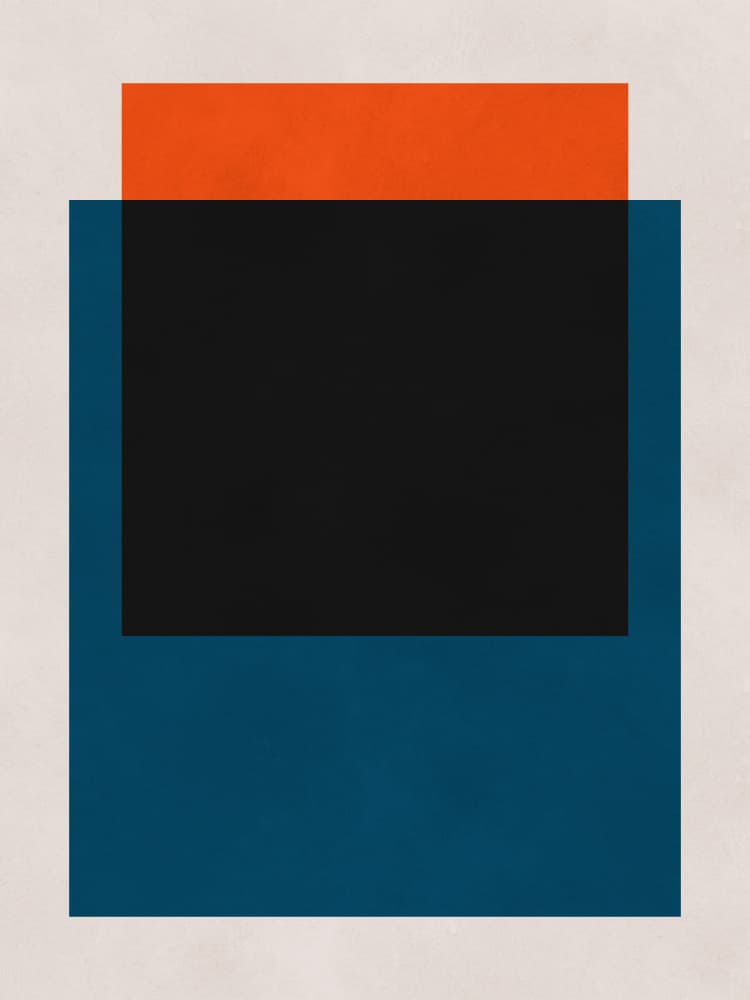 Geometric Color Blocks by Vitor Costa — canvas wall art