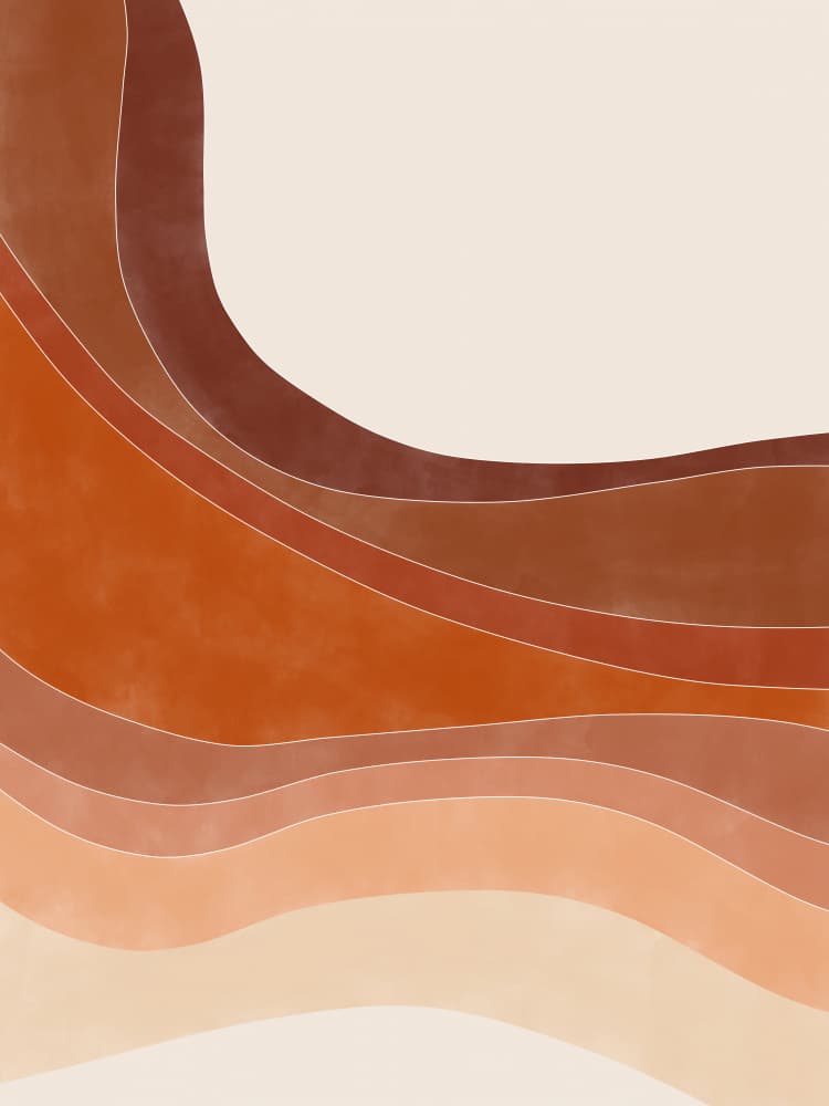 Warm Desert Layers by Elena Ristova — canvas wall art