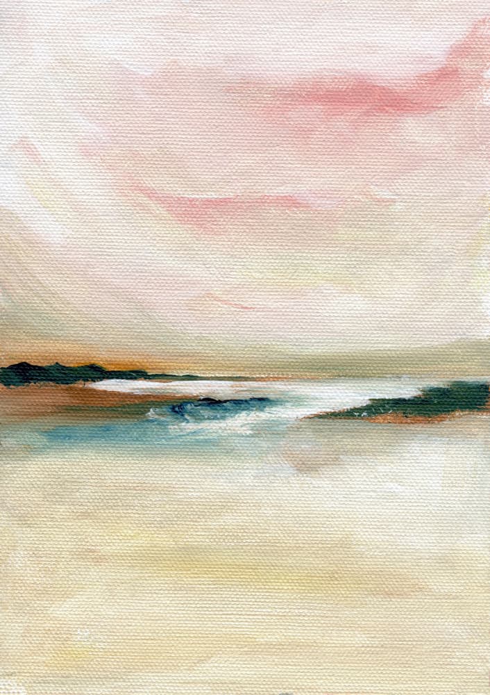 Abstract Pastel Seascape by Nikita Jariwala — canvas wall art