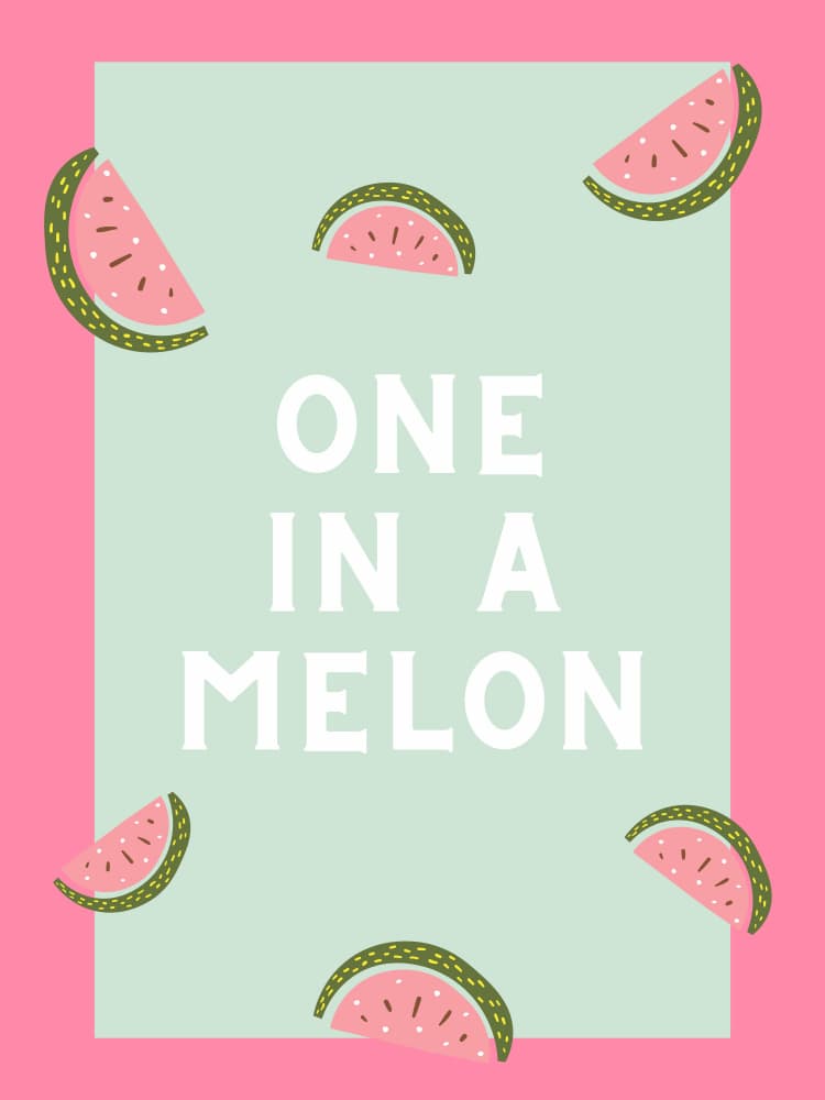 One In A Melon by Ohkimiko — canvas wall art