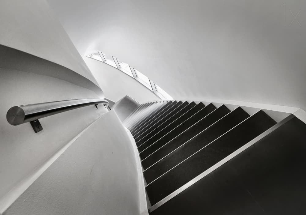 Sleek Architectural Curves by Henk van Maastricht — canvas wall art