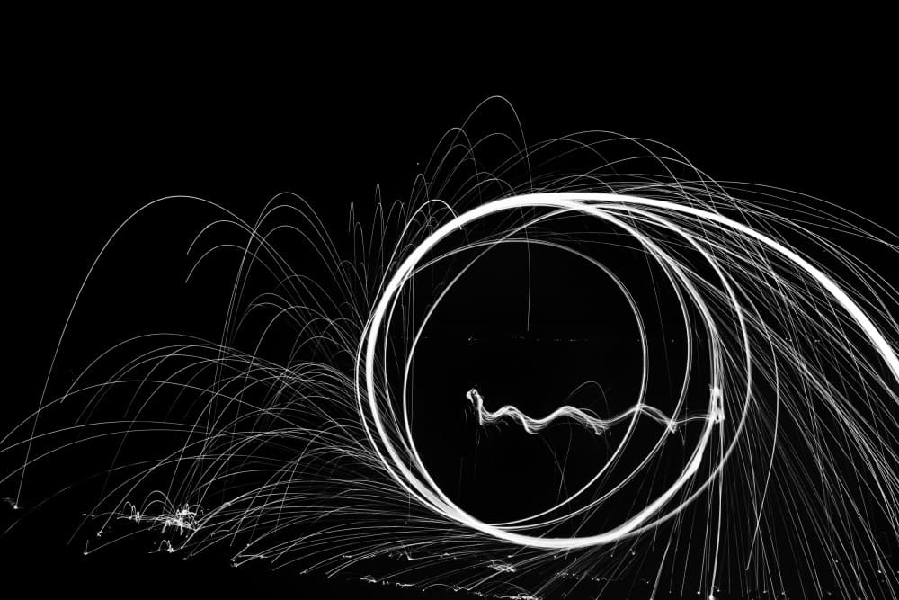 Dynamic Light Spiral by Lynann Colligan — canvas wall art