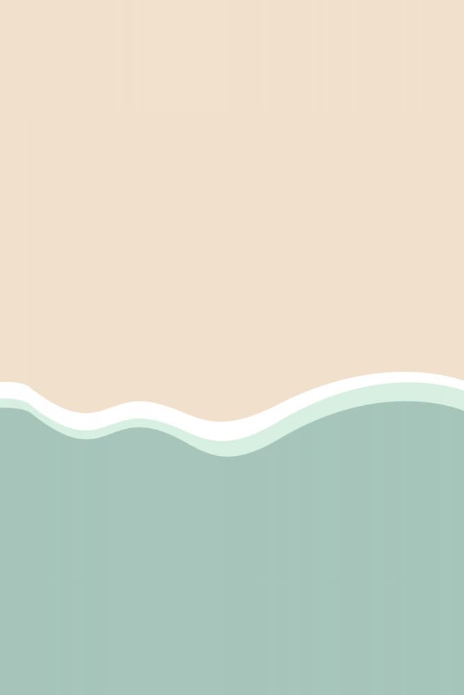 Gentle Beach Waves by Karen Menzenbach — canvas wall art