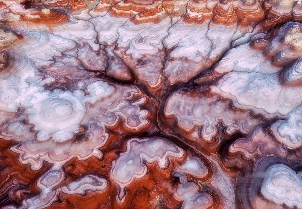 Layered Earth Patterns by Mei Xu — canvas wall art