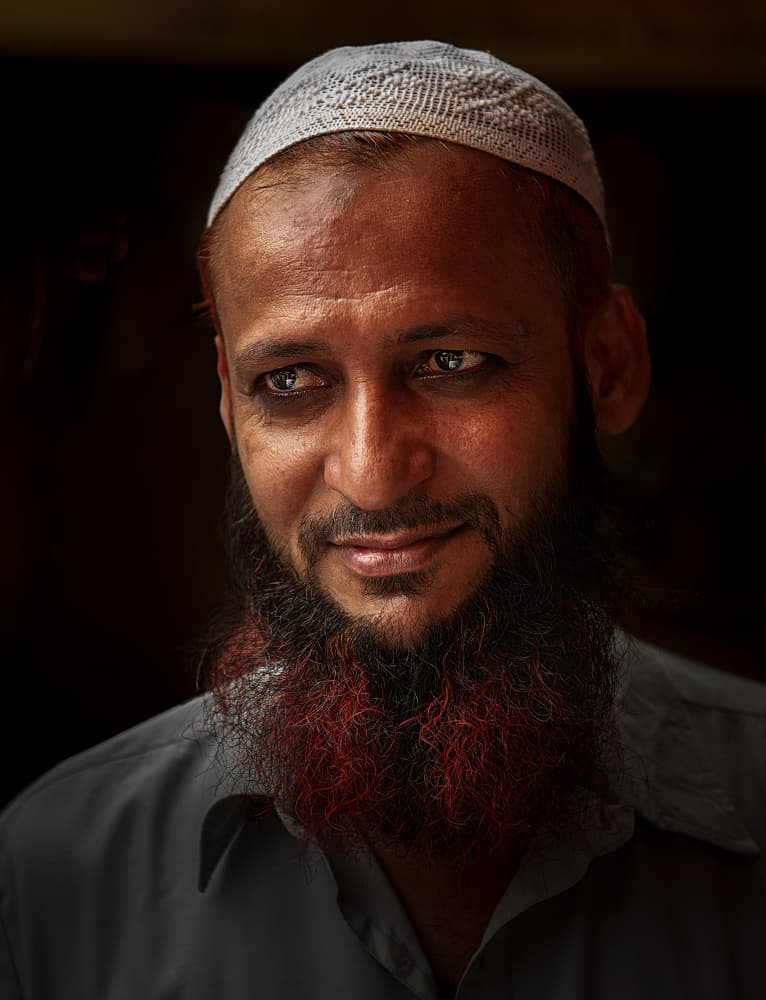Red Bearded Man Smiling by Alex Lu — canvas wall art